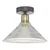 Där Lighting BOY0175 - Plafonsko svetlo BOYD 1xE27/60W/230V prečnik 25 cm mesing/prozirno staklo