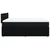 Vidaxl Box spring posteljni z vzmetnico črn 140x190 cm blago