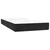 Krevet box spring s madracem LED crni 100x200 cm baršun