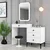 Hanah Home Komoda Lizbon 549 124x84,7x40cm Bela