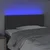Vidaxl LED posteljno vzglavje temno sivo 100x5x78/88 cm blago