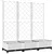 Vrtna žardinjera s rešetkom bijela 120x40x121,5 cm PP