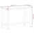 Radni stol 115x55x81,5 cm od masivne bukovine i metala