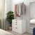 NORDLI Komoda s 4 fioke, bela, 80x192 cm