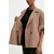 Volnen plašč Weekend Max Mara PERA ženski, rjava barva, 2525086021600