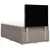 Vidaxl Box spring postelja z vzmetnico taupe 120x190 cm blago