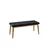 Hanah Home klupa Arwen, 105 cm, crna / prirodno drvo