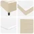Vidaxl LED Box Spring Postelja z vzmetnico krema 90 x 190 cm blago