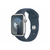 APPLE Watch Series 9 45mm GPS Silver Case/Storm Blue Sport Band S/ M (mr9d3se/a)