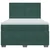 Vidaxl Box spring postelja z vzmetnico temno zelena 160x200 cm žamet