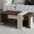 HANAH HOME Sto za dnevnu sobu Meleni Travertine Walnut