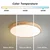 Brilagi - prigušiva LED svetiljka WOODLINE LED/72W/230V 3000-6000K hrast prečnik 60 cm +daljinski upravljač