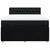 vidaXL vidaXL Box spring posteljni z vzmetnico črn 140x190 cm blago, (21308980)