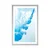 Plakat s paspartujem modro črnilo v vodi - 40x60 white