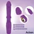 Action Fliper Triple Motor Vibrator with Thrusts & Double Pulsation Purple