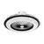 LED prigušiva plafonska lampa sa ventilatorom ZEPHYR LED/48W/230V crna + daljinski upravljač