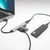 ACT AC6325 4-portni 3xUSB 2.0 1x 3.0 HUB siv 5Gbps aluminium