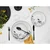 Creatable Jedilni Servis Luna Black Flower, 18-Delni