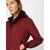 Womens Light Bomber jacket in burgundy