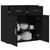 Kreveta s ladicama Crni hrast 78 x 38 x 80 cm Konstruirano drvo