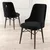 Hanah Home Set 6 trpezarijskih stolica Pare Crno-Braon