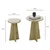 Hanah Home Set klub stolova Mushroom 2, 2 komada, Bež