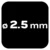 shumee Kovinski svedri HSS-TiN 2,5 mm, 3 kosi.
