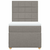 vidaXL vidaXL Box spring postelja z vzmetnico taupe 90x200 cm blago, (21291830)