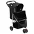 Sklopiva kolica za pse crna 80 x 46 x 98 cm od tkanine oxford