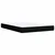 Vidaxl Box spring postelja z vzmetnico črna 160x200 cm blago