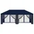 Pokrov za gazebo s bočnim zidovima 6 x 3 m Plava Poliester 190
