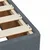 Vidaxl Box spring postelja z vzmetnico temno siva 120x200 cm žamet