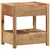 Vidaxl Stranska miza Rjava 43 x 32 x 46 cm Trdna obnovljena les