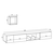 Hanah Home TV komoda Avior