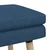 Vidaxl Dvojna klop Modra 110 x 40 x 47 cm Blago