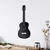 WallXpert metalni zidni ukras 5349, akustična gitara, 34 x 75 cm, crni