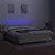 Vidaxl Box spring postelja z vzmetnico LED krem 180x200 cm blago