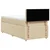 Vidaxl Box spring postelja z vzmetnico krem 80x200 cm blago