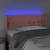 Vidaxl LED posteljno vzglavje roza 103x16x78/88 cm žamet