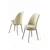 Hanah Home Set stolica Pefa, 45x91x42 cm, 6 komada, Srebrno-krem boje