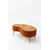 Hanah Home Vera klub sto 98 × 45 × 50 cm, braon