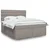 Vidaxl Box spring postelja z vzmetnico taupe 180x200 cm blago