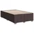 vidaXL vidaXL Box spring postelja z vzmetnico temno rjava 120x190 cm blago, (21310318)