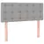 Krevet box spring s madracem LED svjetlosivi 120x200 cm tkanina