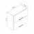 Hanah Home kuhinjski element Minar 8011, 80 cm, beli