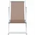 Sklopive stolice za plažu 2 kom smeđi od aluminija i tekstilena