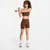Modrček Nike Pro Seamless Light-Support Padded Sports Bra Cacao Wow M