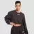 GymBeam Women‘s Aura Cropped Sweatshirt Tee Brown