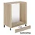 Visoka omara Infinity 21D 60 - latte
