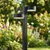 LED solarna lampa 2xLED/1W/3,7V 1200 mAh 55 cm IP65 crna